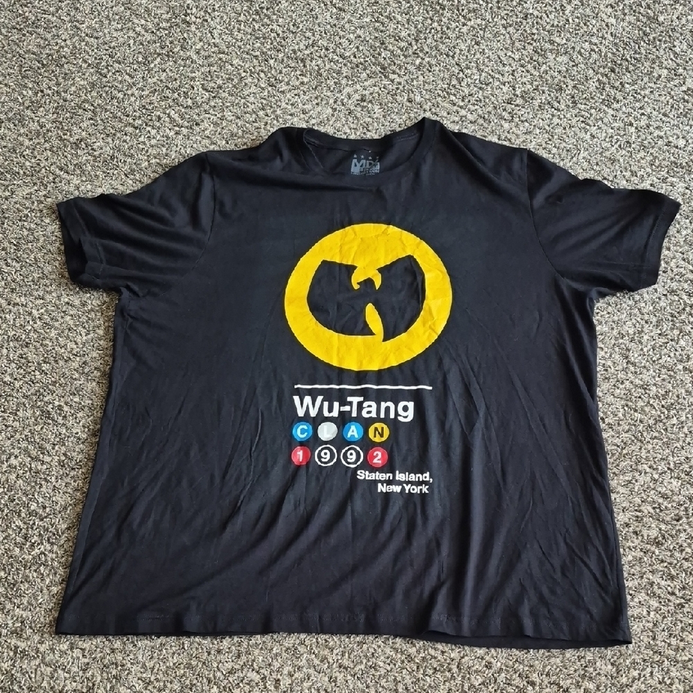Wu-Tang Clan Black Graphic Tee with Yellow Logo